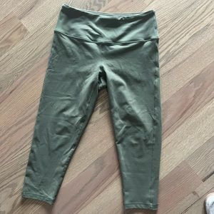 Prana cropped leggings - green